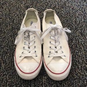 White converse size 9 mens